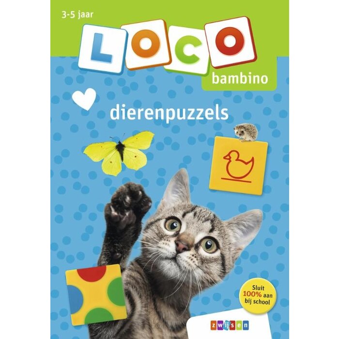 Loco Peuterpakket - basisdoos met 2 boekjes - reken en dierenpuzzels (bambino)