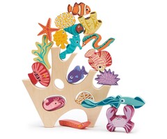 Tender Leaf Toys Houten speelgoed - balans/evenwichtsspel - stapelboom koraalrif met zeefiguren