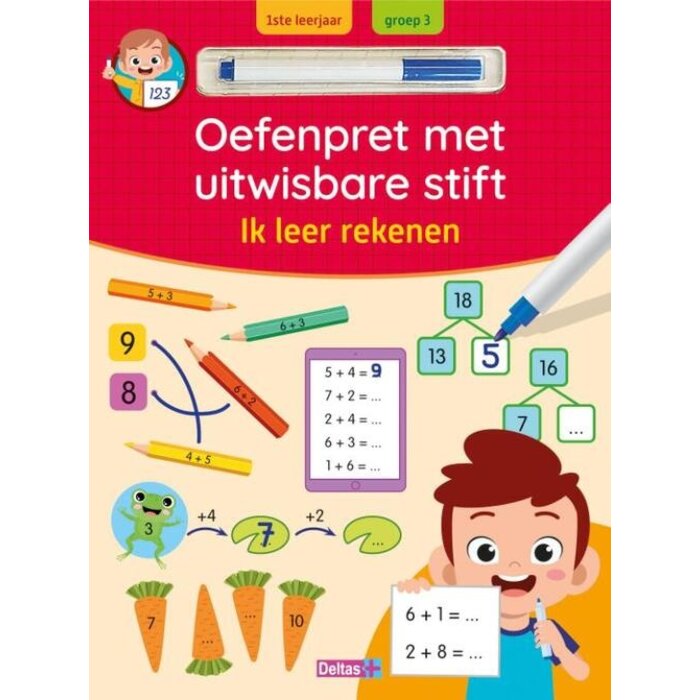 Deltas Oefenpret met uitwisbare stift - ik leer rekenen (6-7 jaar)