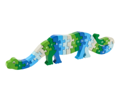 Lanka Kade Cijfer houten puzzel - 1 tot 25 dinosaurus Dizzy (25 stuks)