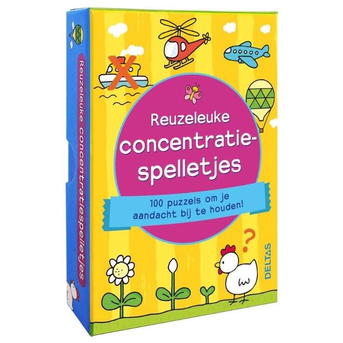 Deltas 50 kaarten met de leukste spelletjes - reuzeleuke concentratiespelletjes