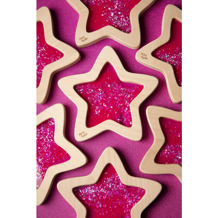 Petit Boum Sensorisch speelgoed - ster Nebula - roze