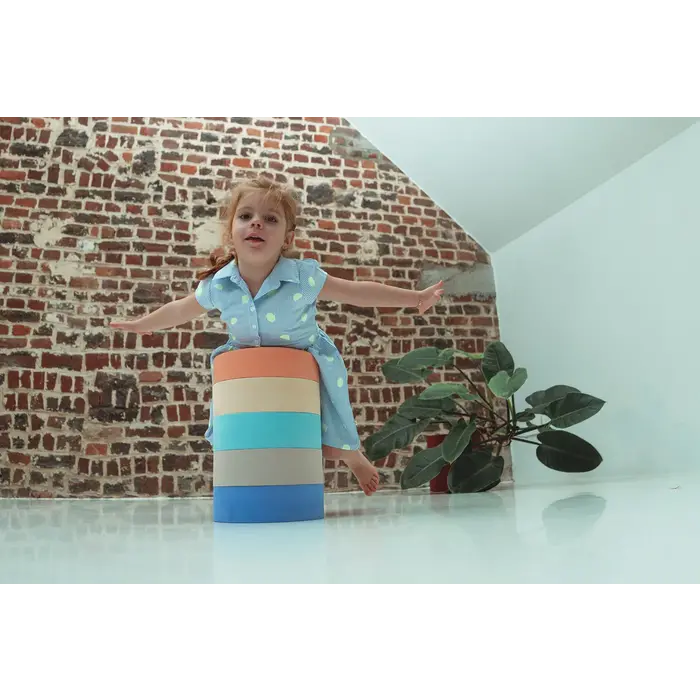 MOES Play 5  stapelstenen/stoel - regenboog