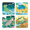 Janod 4 Puzzels - dinosaurus (6-9-12-16 stukjes)