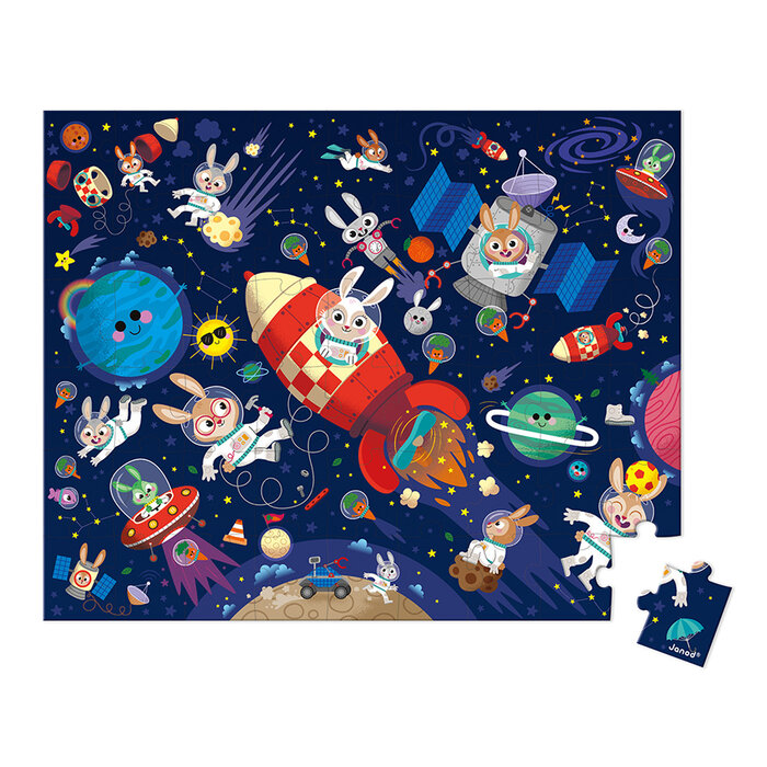 Janod Puzzel - raket (54 stukjes)