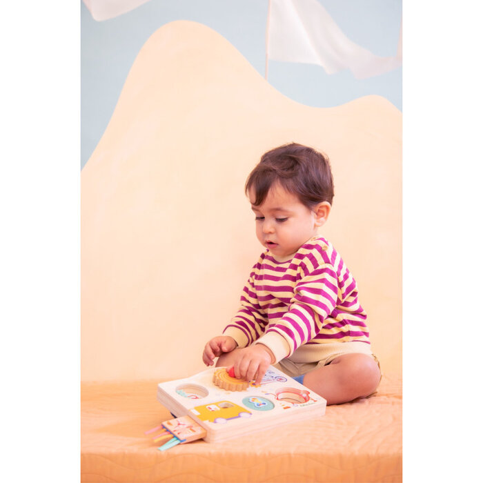 Lilliputiens Houten ontdekkingskoffer - op weg