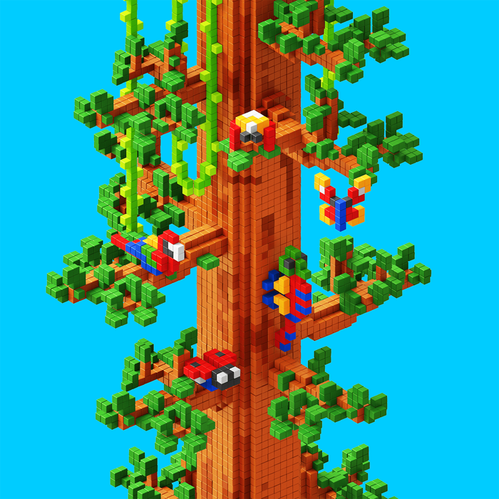 PIXIO Bright Animals - Magnetische blokken