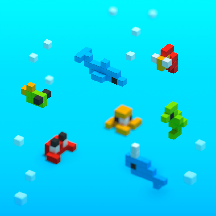 PIXIO Mini Ocean - Magnetische blokken