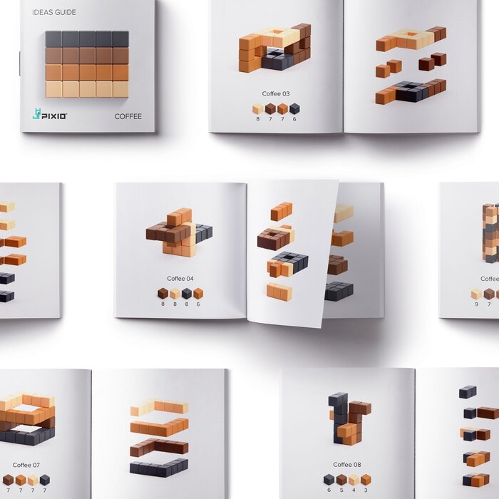 PIXIO Abstract Coffee - Magnetische blokken
