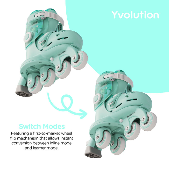 Yvolution Twista Learner Skeelers - Groen - 29-34