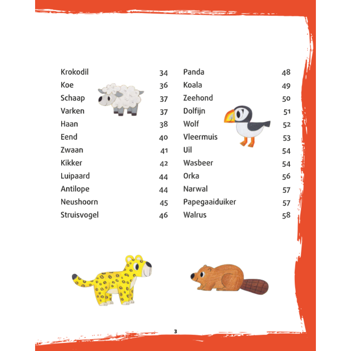 Deltas Dieren tekenen, stap voor stap