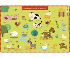 Deltas Educatieve onderlegger - de dieren op de boerderij  (preschool)