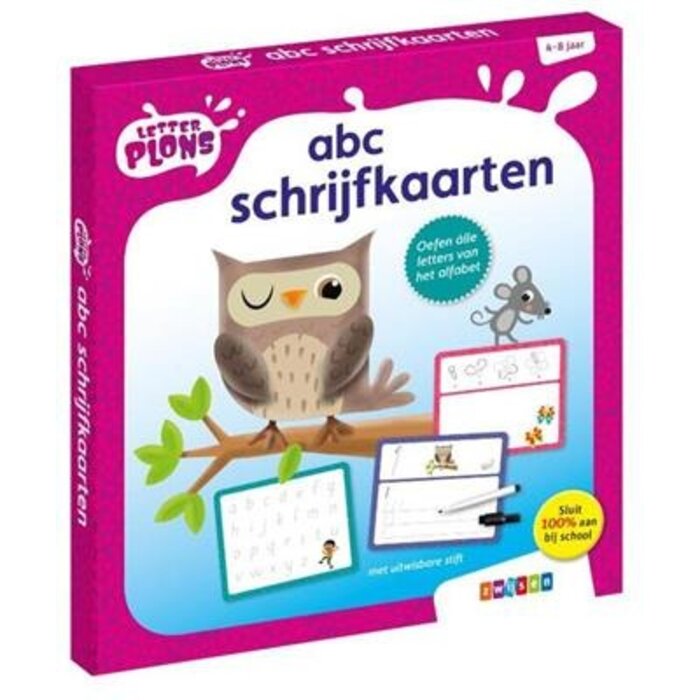 Letterplons ABC schrijfkaarten