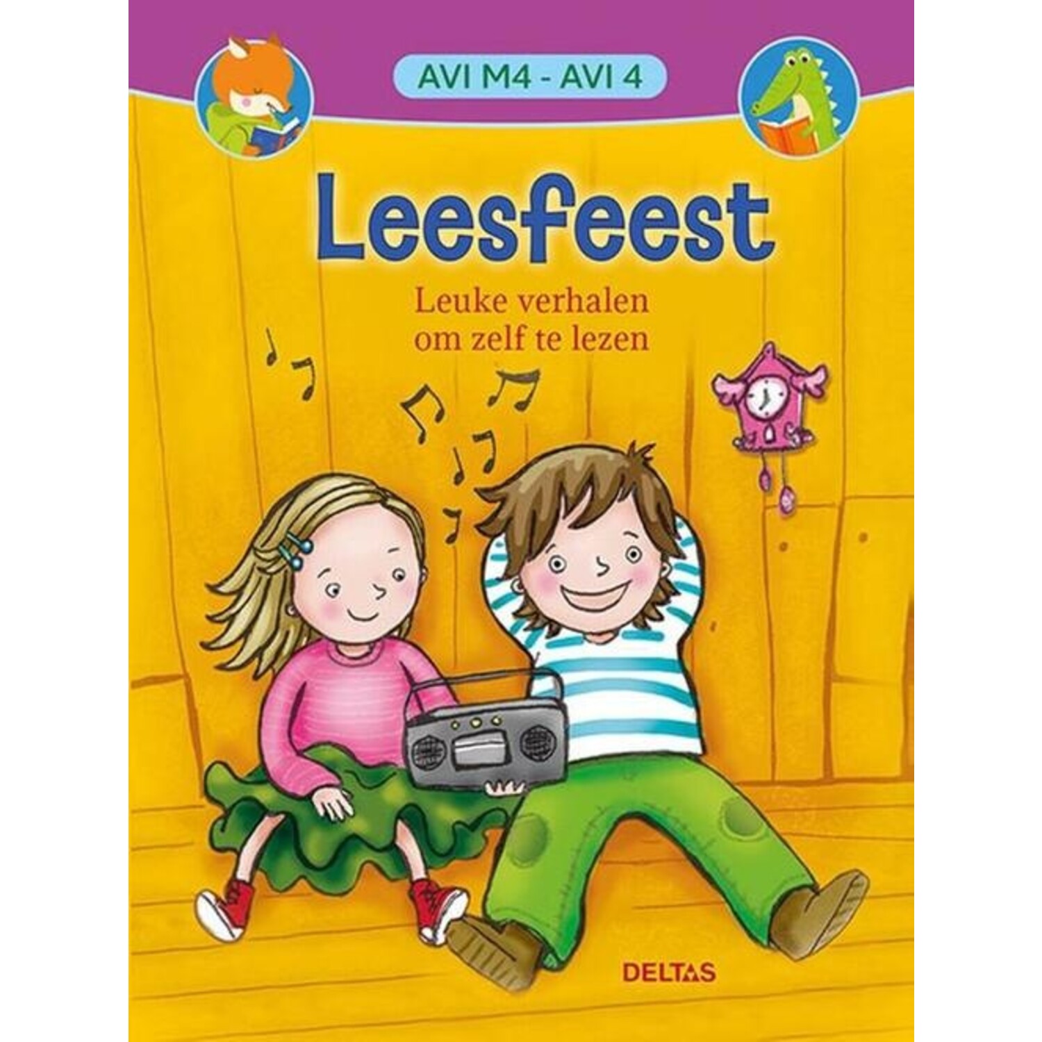 Deltas, Leesfeest - 3 leuke verhalen om zelf te lezen (AVI M4/AVI 4) -  Educatief Speelgoed, image size:1500x1500