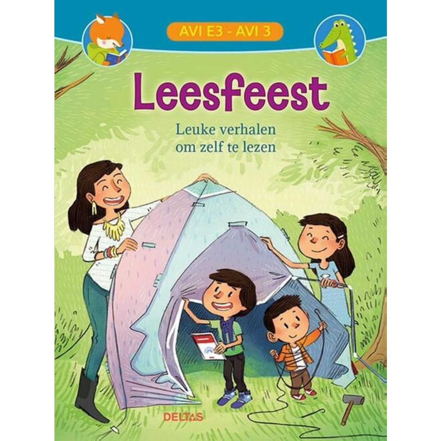 Deltas, Leesfeest - 3 leuke verhalen om zelf te lezen (AVI E3/AVI 3 -  Educatief Speelgoed, image size:1500x1500