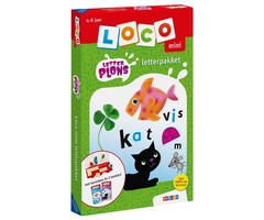 Loco Letterplons - pakket - basisdoos met 2 boekjes - ik leer letters, ik leer woordjes  (mini)