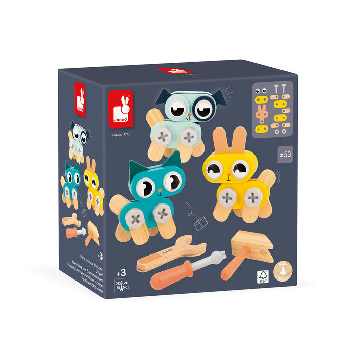 Janod Houten speelgoed - Brico'kids - dieren