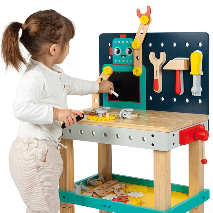 Janod Houten speelgoed - Brico'kids - werkbank robot