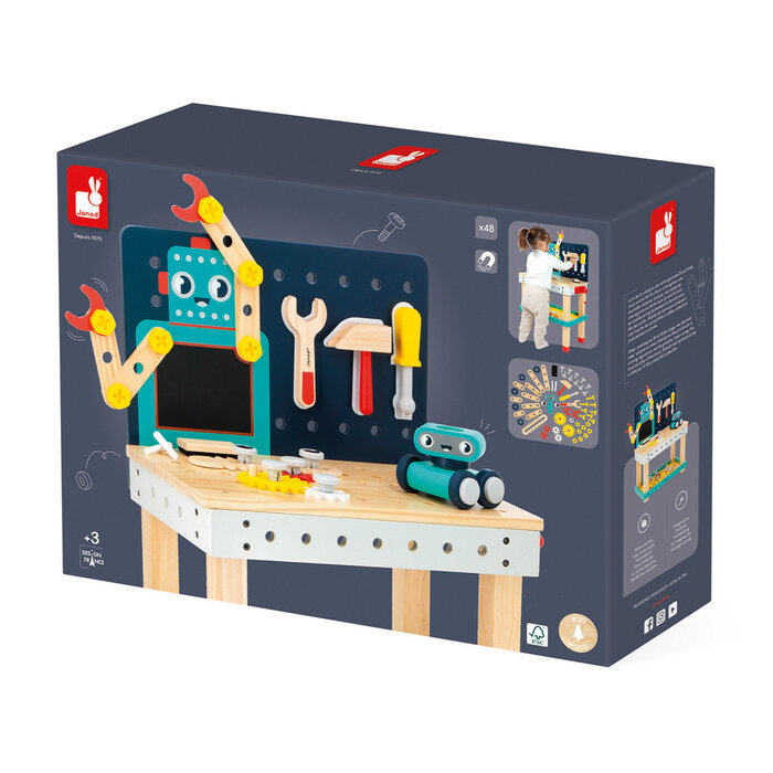 Janod Houten speelgoed - Brico'kids - werkbank robot