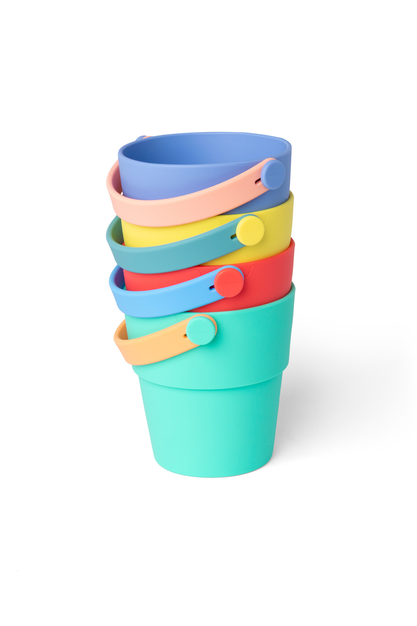 Little L Siliconen Sensorische Emmers - 4 stuks