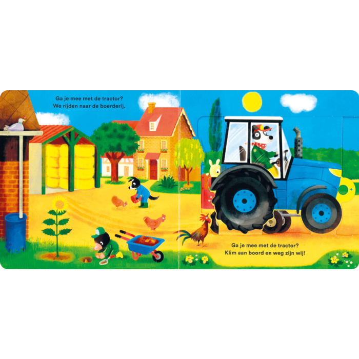 Deltas Kijk en ontdek - met de tractor (draai, schuif en trek)