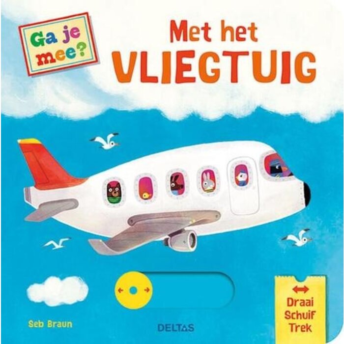 Deltas Kijk en ontdek - met het vliegtuig (draai, schuif en trek)