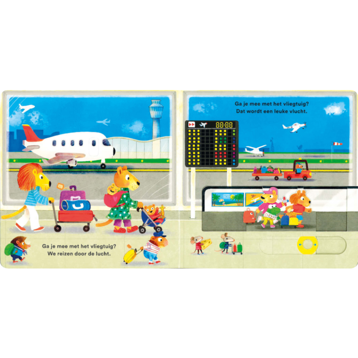 Deltas Kijk en ontdek - met het vliegtuig (draai, schuif en trek)
