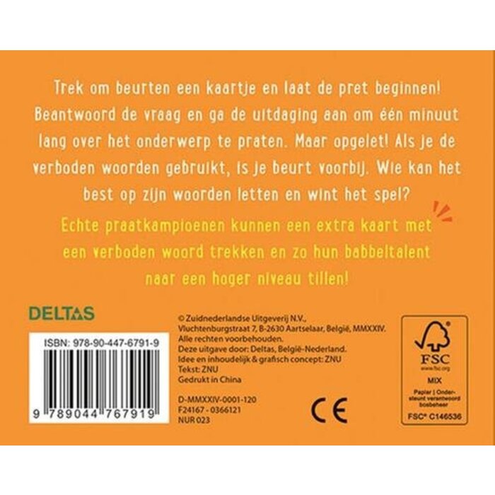 Deltas Doosje met kaarten - let op je woorden