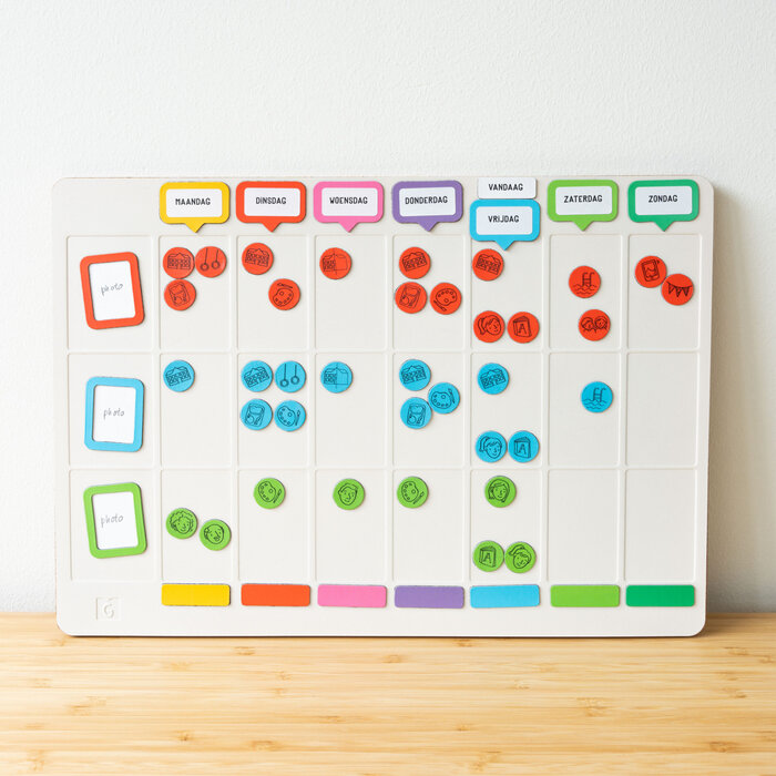 Gezinnig Weekpeek - weekplanner voor kinderen