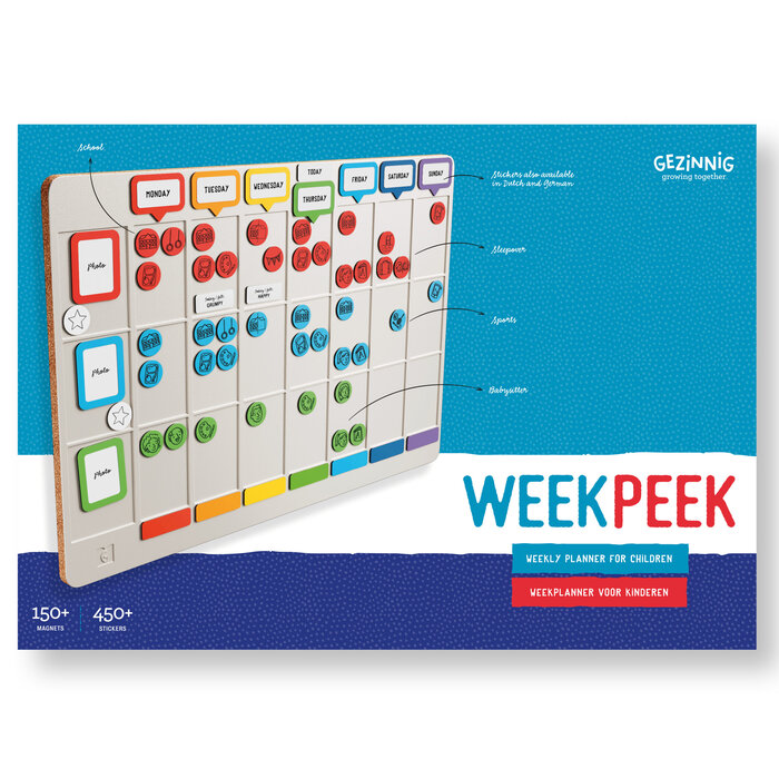 Gezinnig Weekpeek - weekplanner voor kinderen