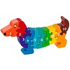 Lanka Kade Cijfer houten puzzel - 1 tot 10  Hond (10 stuks)