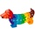 Cijfer houten puzzel - 1 tot 10  Hond (10 stuks)