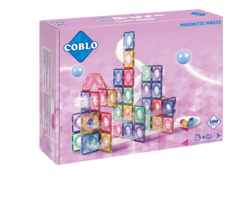 Coblo Magnetische tegels - Pastel Knikkerbaan - 100 stuks