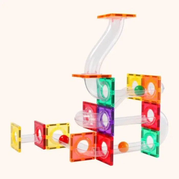 Coblo Magnetische tegels - Classic Knikkerbaan - Uitbreiding  35 stuks