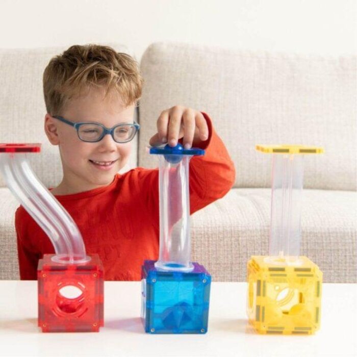 Coblo Magnetische tegels - Classic Knikkerbaan - Uitbreiding  35 stuks