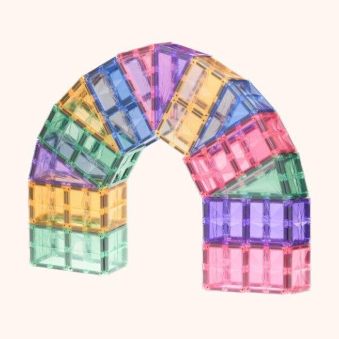 Coblo Magnetische tegels - Pastel - 100 stuks - Magnetische bouwstenen