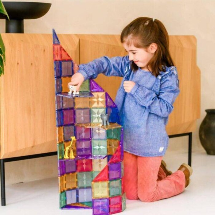 Coblo Magnetische tegels - Pastel - 100 stuks - Magnetische bouwstenen