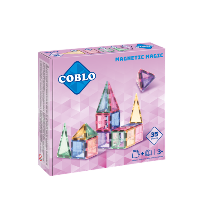 Coblo Magnetische tegels - Pastel  - 35 stuks