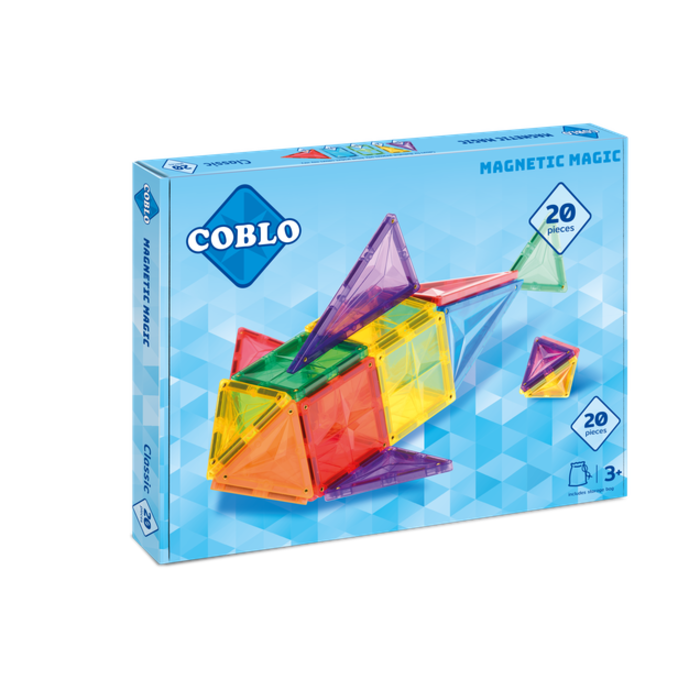 Coblo Magnetische tegels - Classic – 20 stuks - Magnetische bouwstenen