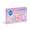 Coblo Magnetische tegels - Pastel Zeshoek (Hexagon) - 6 stuks