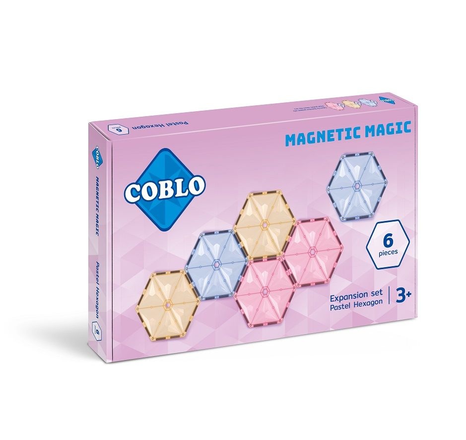 Coblo Pastel Zeshoek (Hexagon) - 6 stuks