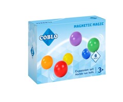 Coblo Magnetische tegels - Classic Knikkerbaan balletjes  - 6 stuks
