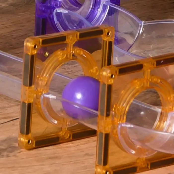 Coblo Magnetische tegels - Pastel Knikkerbaan balletjes  - 6 stuks - Uitbreidingen