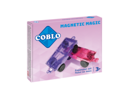 Coblo Magnetische tegels - Pastel Auto onderstellen - 2 stuks