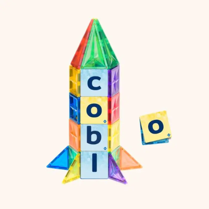 Coblo Magnetische tegels - Toppers Kleine Letters - 60 stuks