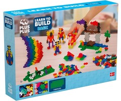 Plus-Plus Mini Basic - learn to build - 600 stuks + 2 grondplaten