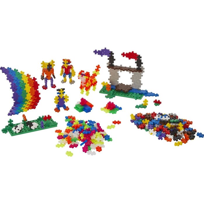 Plus-Plus Mini Basic - learn to build - 600 stuks + 2 grondplaten