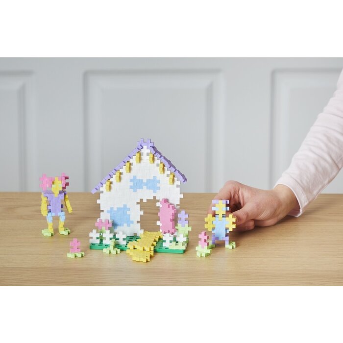 Plus-Plus Mini Pastel - learn to build - 1200 stuks + 8 grondplaten