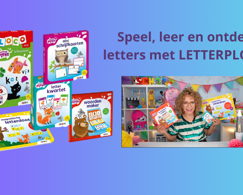 Letterplons, speel, leer en ontdek alle letters