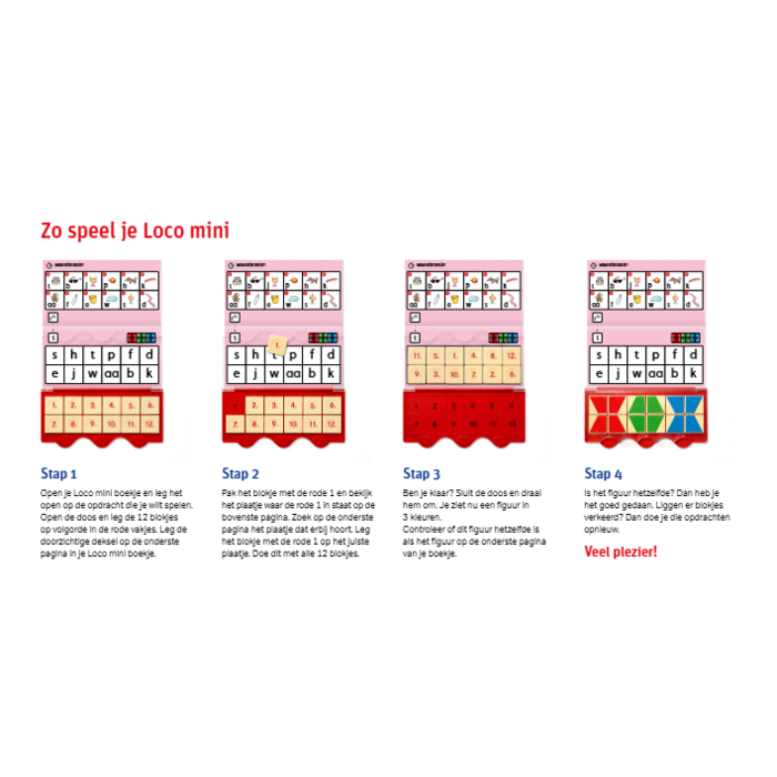 Loco Pakket - de Zoete Zusjes - spelen met letters en woorden - basisdoos met 2 boekjes (mini)